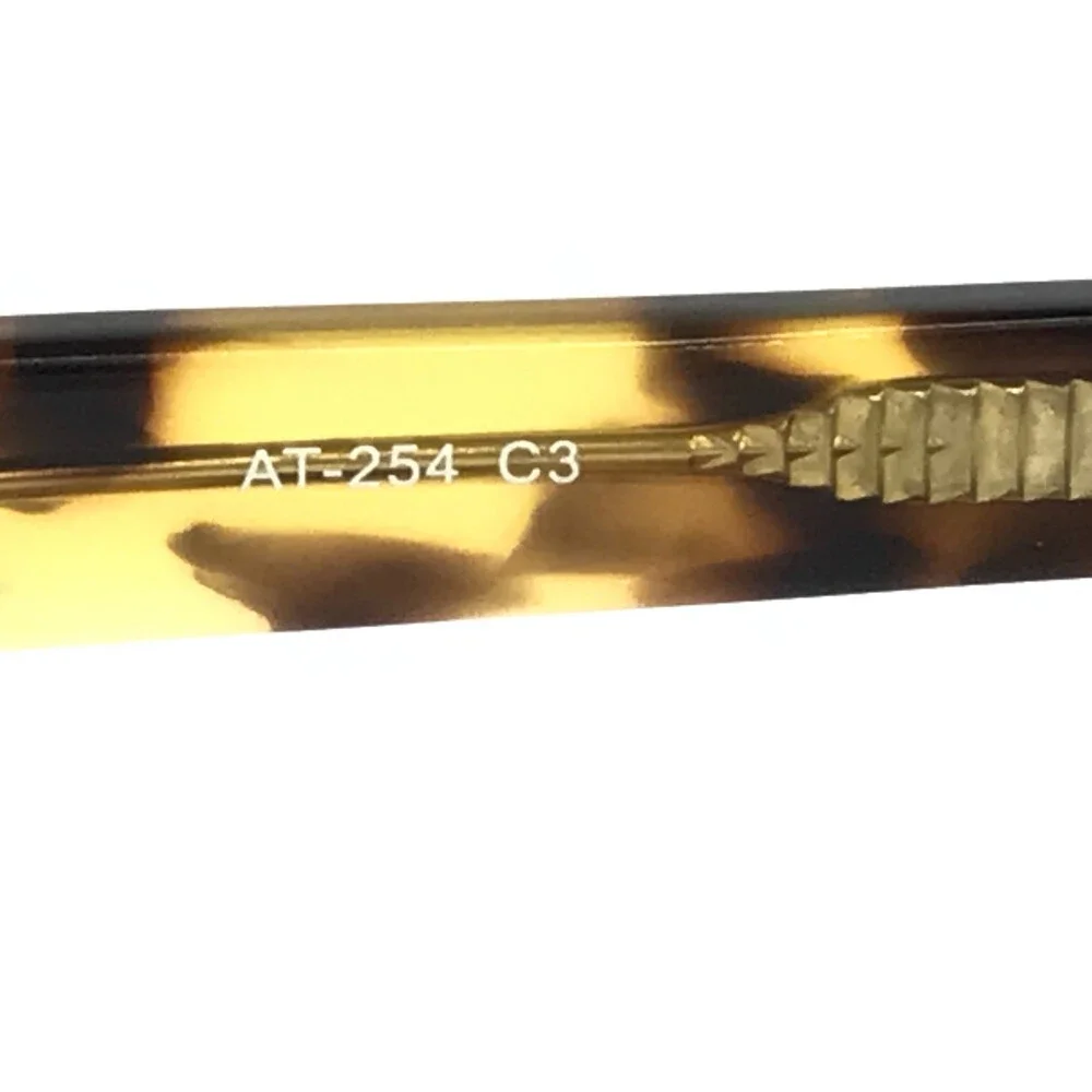 Adin Thomas Eyeglasses Frames AT-254 C3 Citron Yellow Tortoise 52-16-138